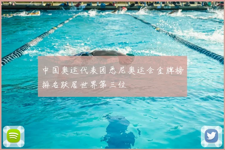 中国奥运代表团悉尼奥运会金牌榜排名跃居世界第三位